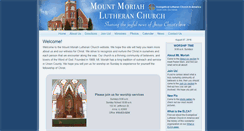 Desktop Screenshot of mountmoriahlutheran.org