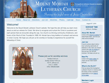 Tablet Screenshot of mountmoriahlutheran.org